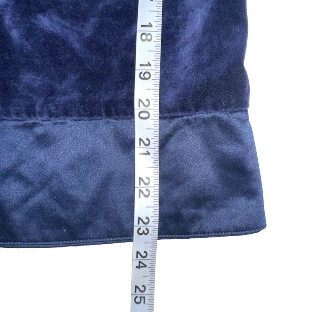 Janie & Jack Navy Velvet Rose Detail Girls Dress 5 - Picture 5 of 5